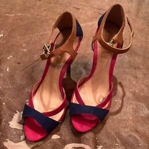 Schutz tricolor heels